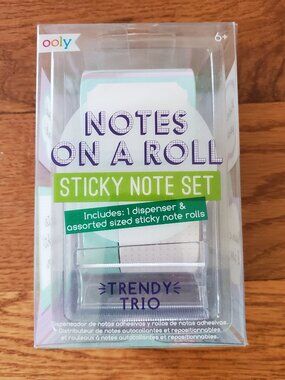 2 for $15 |  BNNU ooly Notes on a Roll Sticky Note Set | Trendy Trio Set
